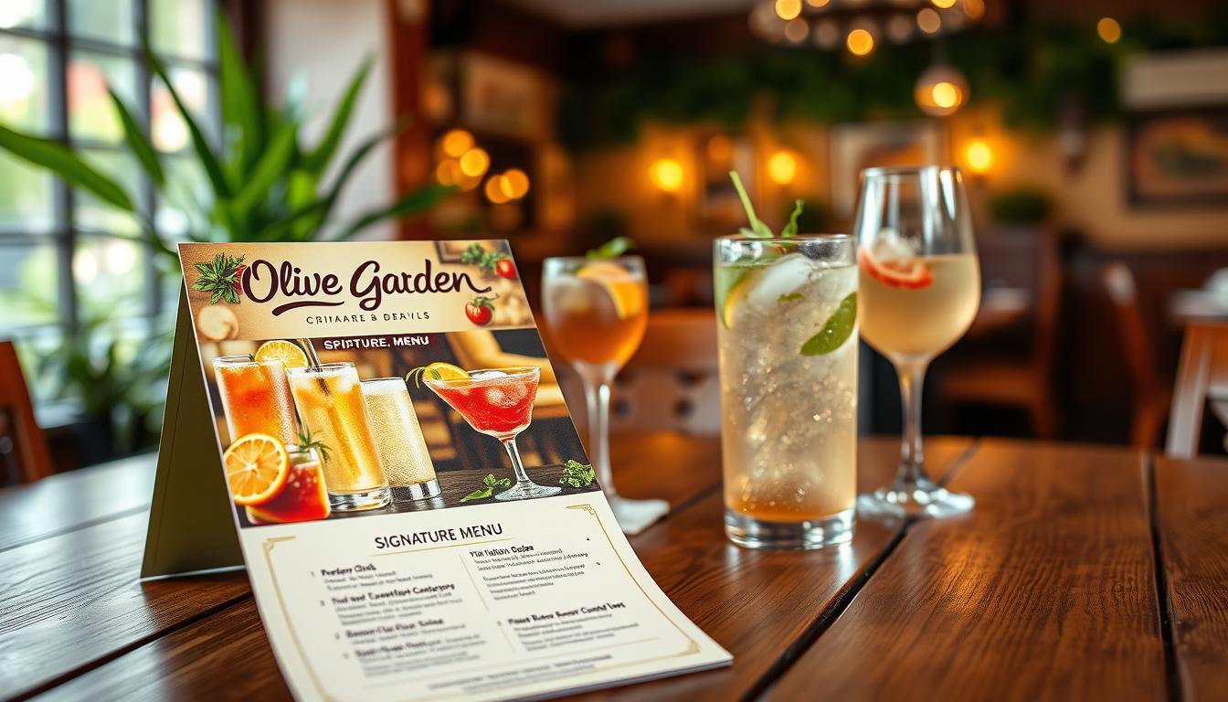 Olive Garden Drink Menu